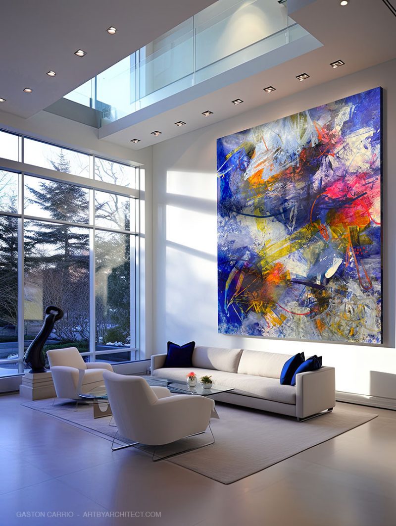 GASTON CARRIO - ABSTRACT ART - CONTEMPORARY ART GALLERY - LARGE PAINTING
